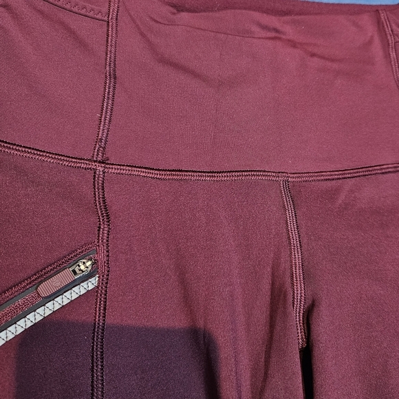 Lululemon Toasty Tech Tight II Legging Maroon Burgandy Red size 4 - Picture 8 of 12